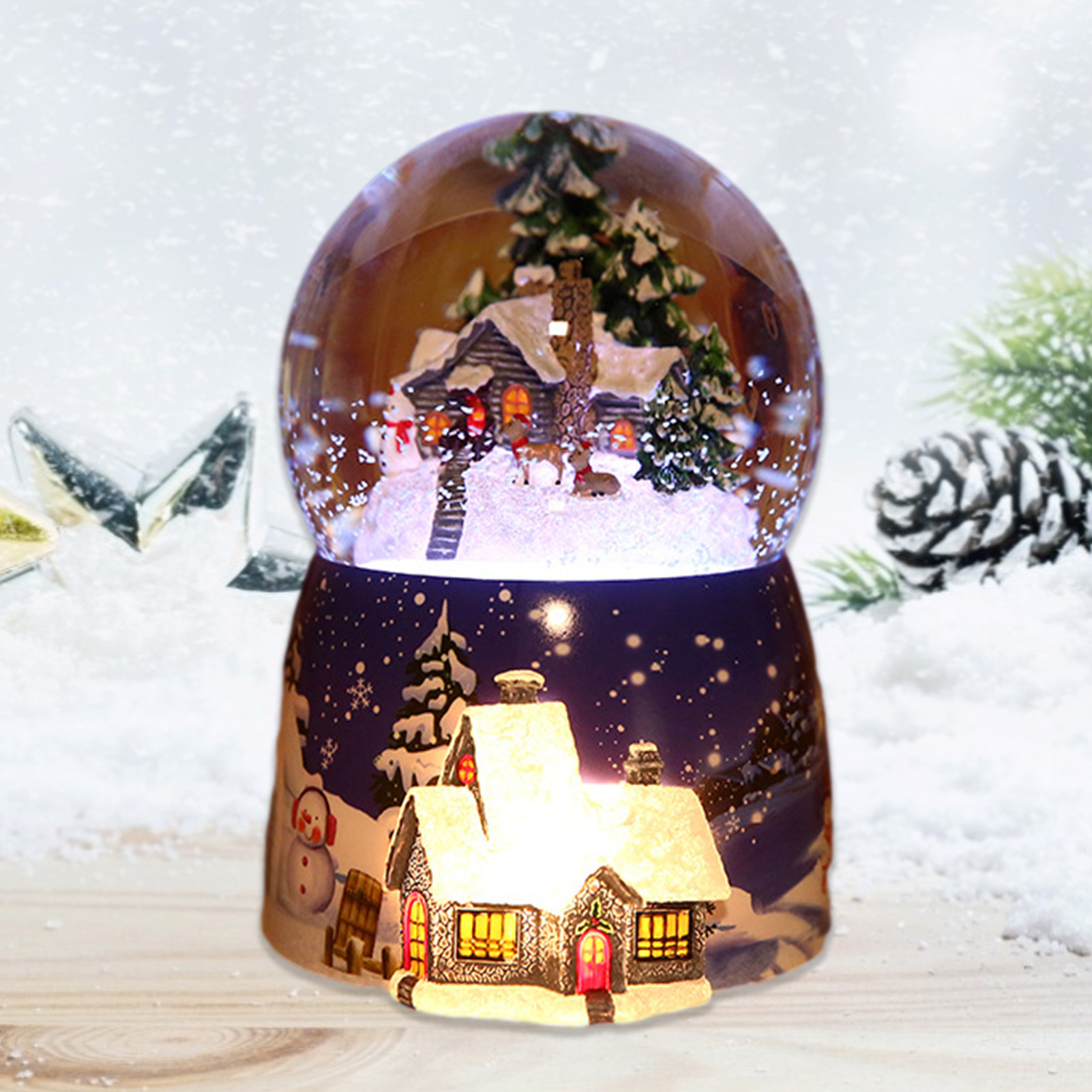 1 Szt Żywiczna pozytywka Krysz – Snow Globe Musical recenzja i cena