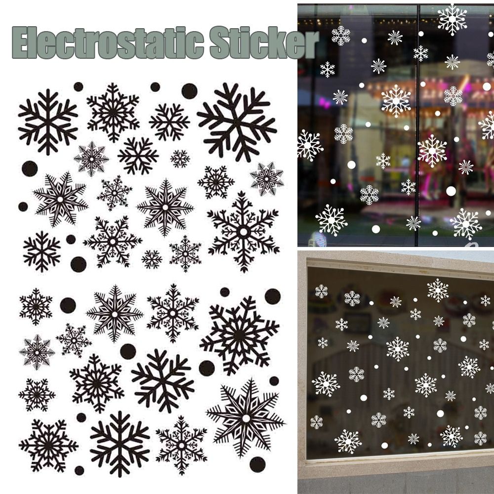 30 szt. Naklejek Świątecznych  – Snowflake Window Decal recenzja i cena
