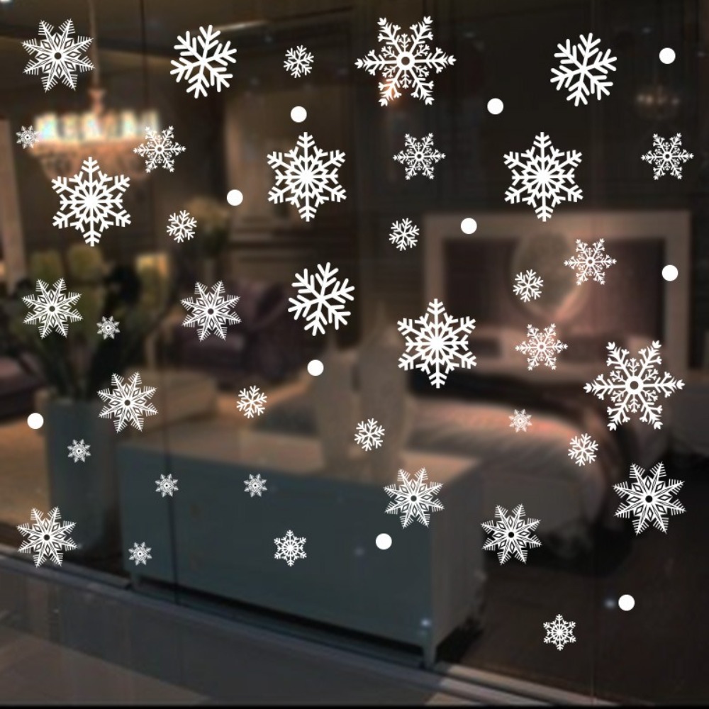 30 szt. Naklejek Świątecznych  – Snowflake Window Decal recenzja i cena