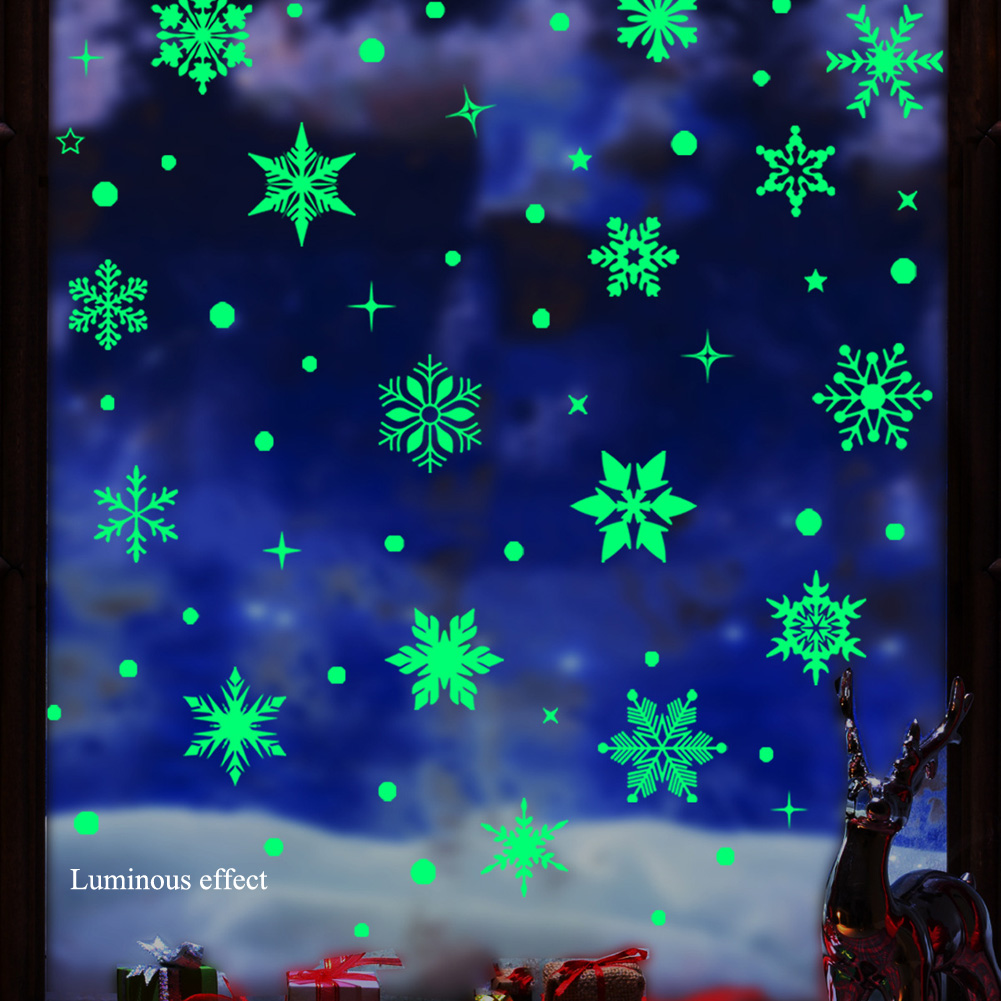 Kolorowe, świecące naklejki na – Snowflake Window Decal recenzja i cena