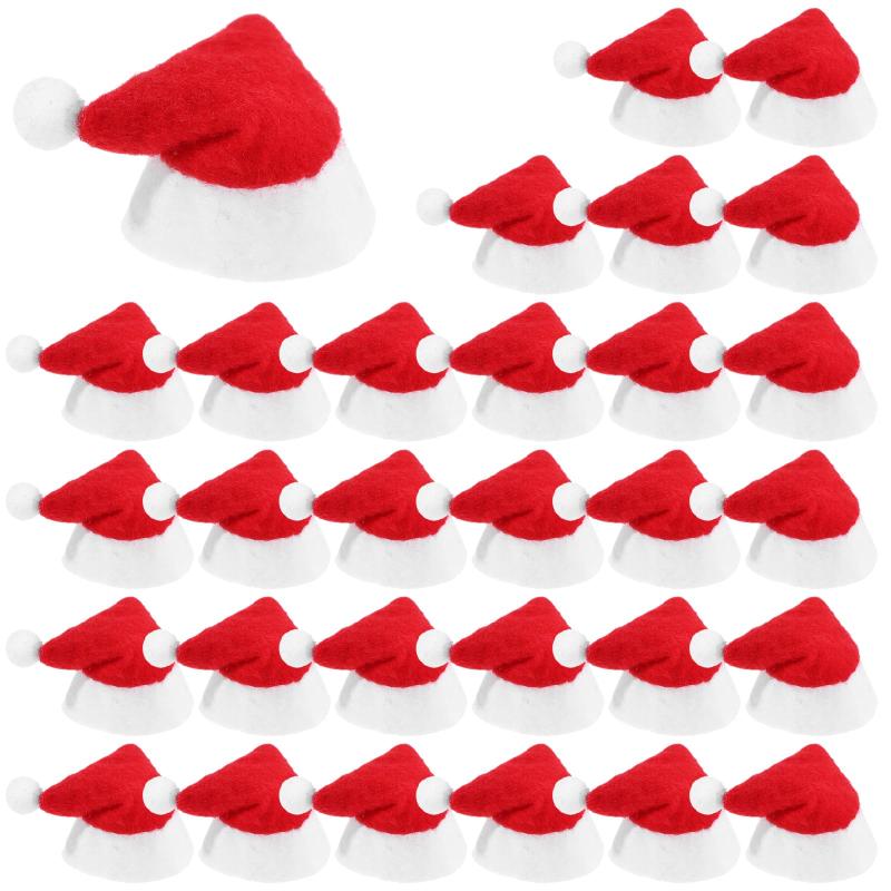 NOWE 30 SZT. Mini Świąteczne C – Santa Hat Plush recenzja i cena